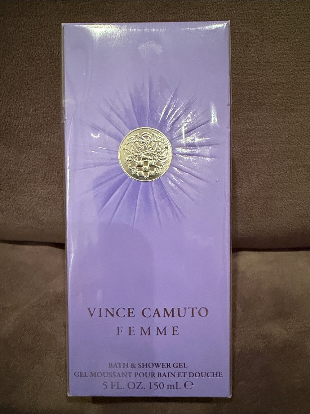 Vince Camuto Femme Bath & Shower Gel — Lavender with Gold Emblem